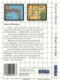 Sega  Master System&nbsp; - &nbsp;Rescue Mission (Back)